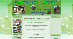 Desktop Screenshot of immobilier.mc-sud.com